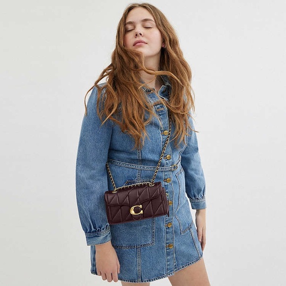 Coach Tabby Shoulder Bag 20 - Deep Purple - Picture 4 of 10